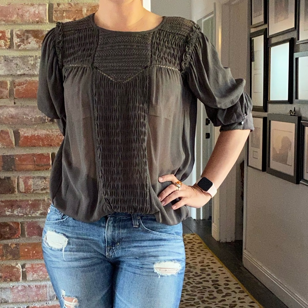 Isabel Marant Silk Peasant Blouse